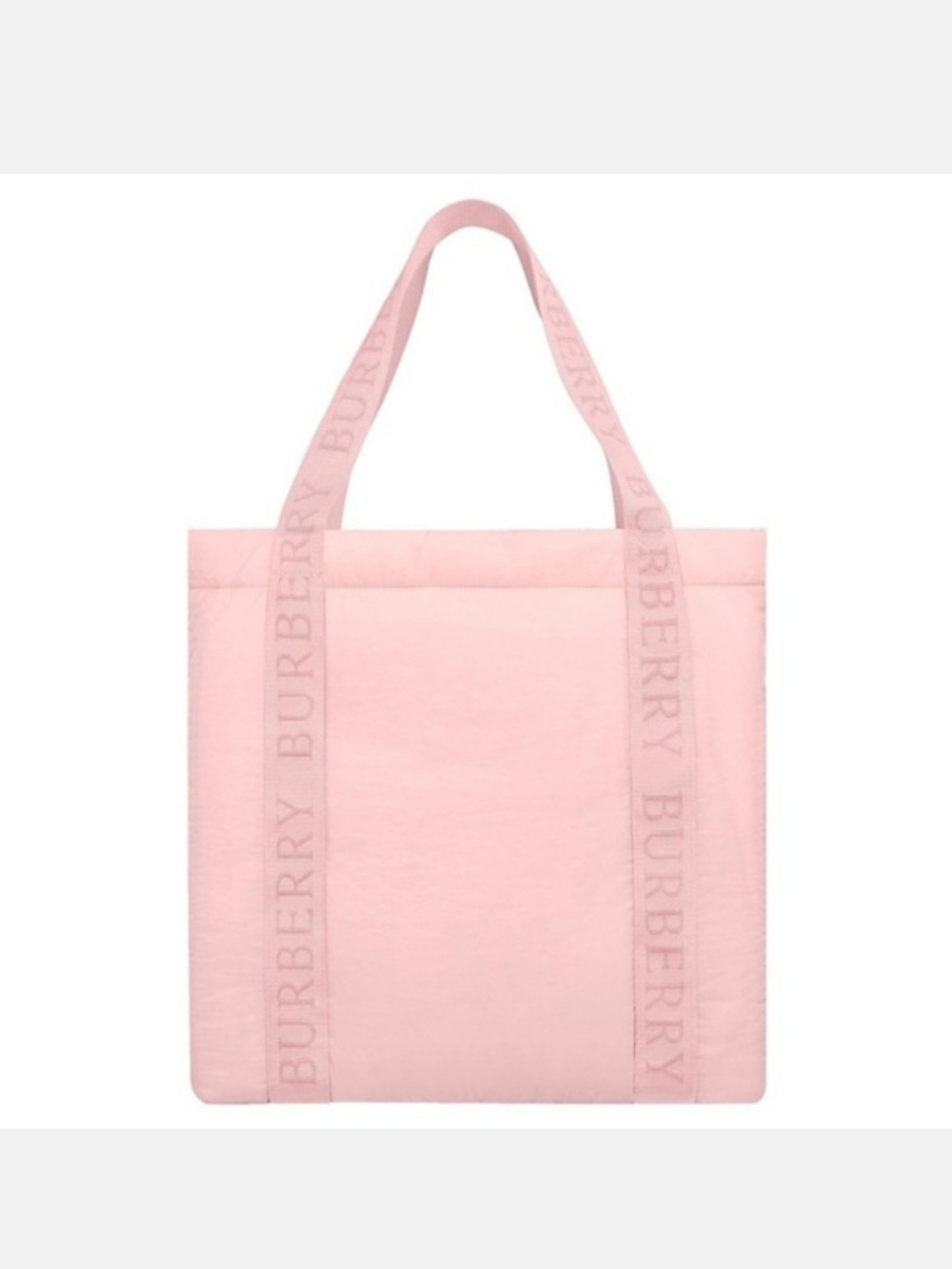 Burberry Light Pink Logo Strap Tote